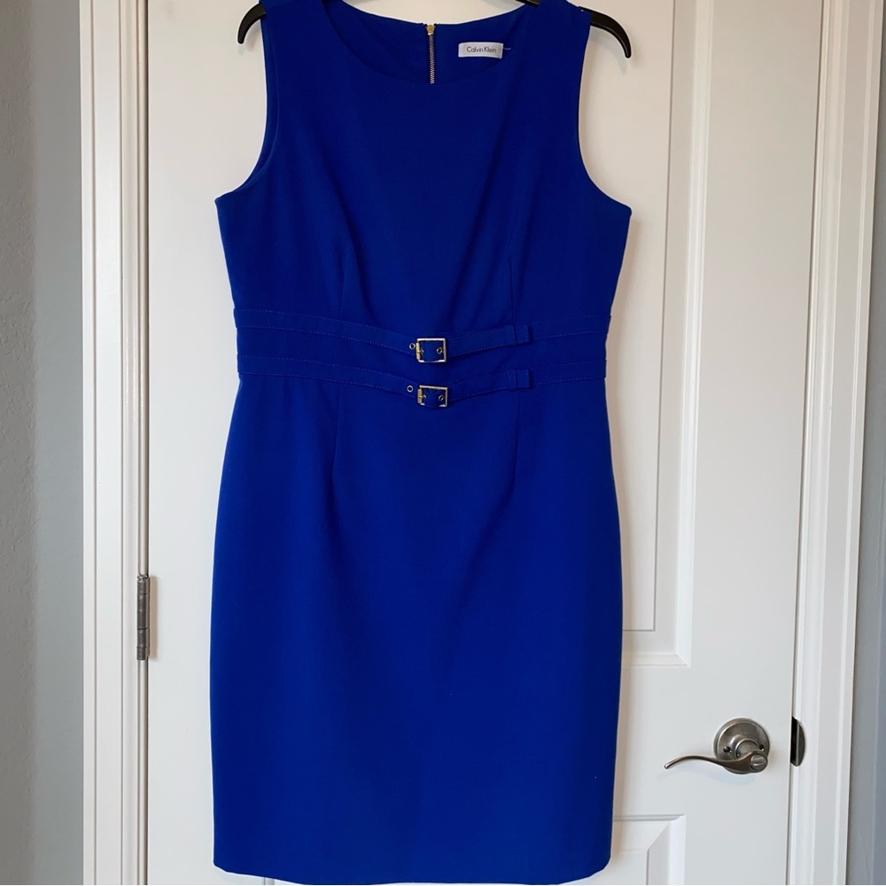 Calvin Klein dress with buckle details